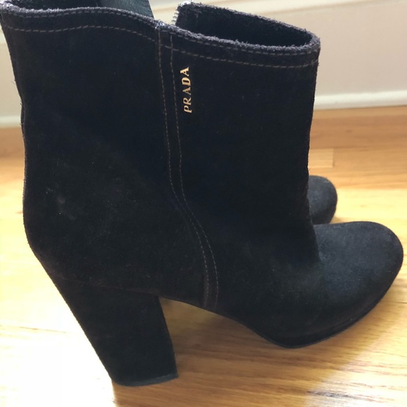 Brown Prada Booties